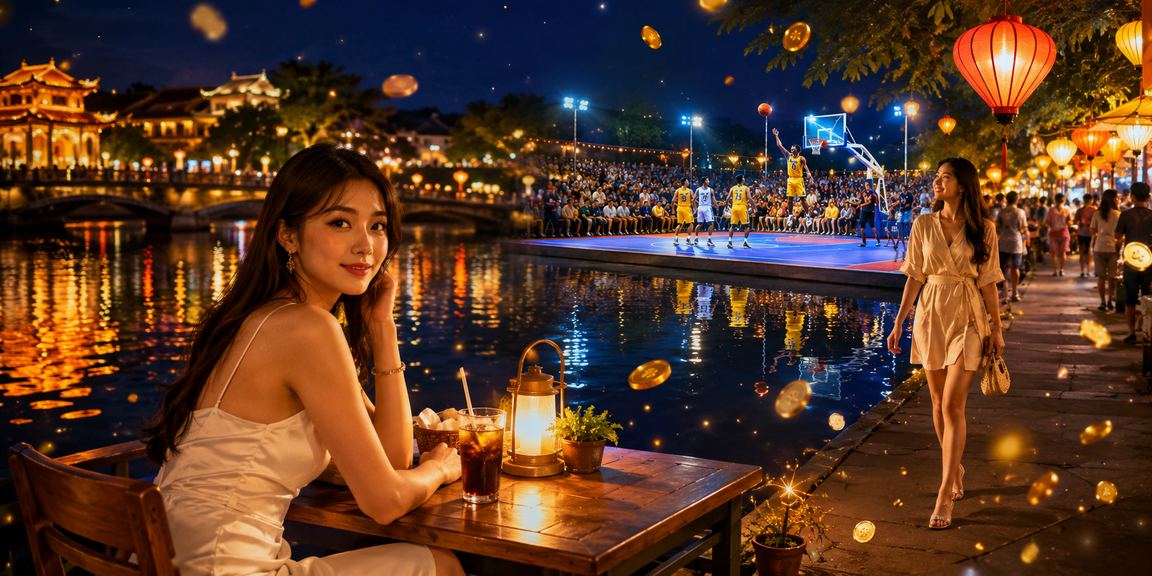 Người hâm mộ bóng rổ tại Huế uống cà phê và theo dõi thể thao trực tuyến qua 256a