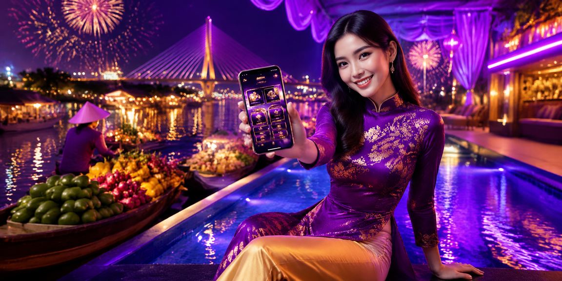 Phụ nữ Mekong Delta mặc áo dài sử dụng ứng dụng casino và nhận khuyến mãi trên 256a