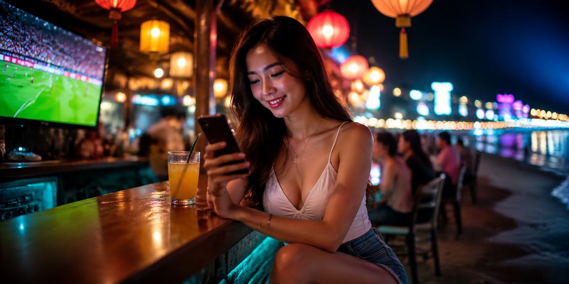 Người hâm mộ bóng đá Vũng Tàu uống cà phê và thực hiện thanh toán cá cược trực tuyến